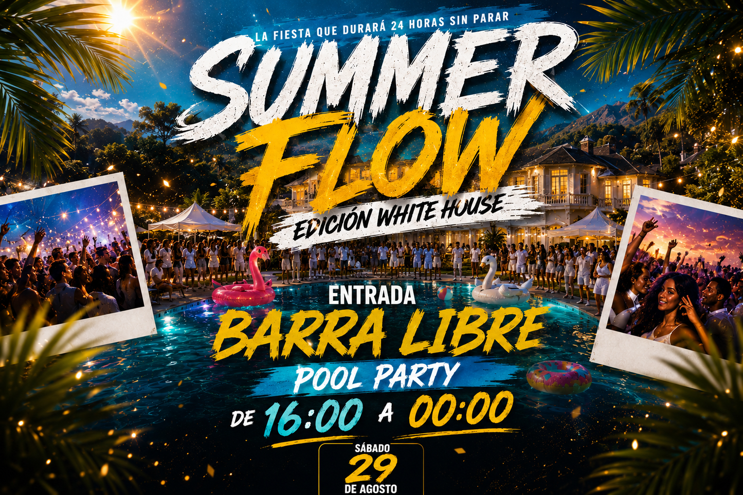ENTRADA BARRA LIBRE | POOL PARTY