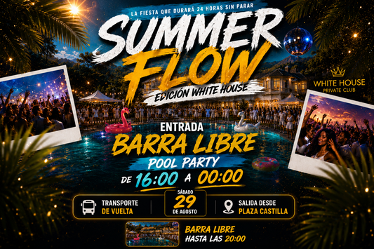 ENTRADA BARRA LIBRE | POOL PARTY