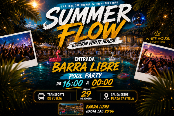 ENTRADA BARRA LIBRE | POOL PARTY